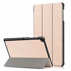 Handytasche Stand Schutzhülle Flip Leder Hülle für Samsung Galaxy Tab S5e 4G 10.5 SM-T725 Gold