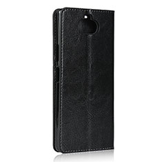 Handytasche Stand Schutzhülle Flip Leder Hülle für Sony Xperia 8 Schwarz