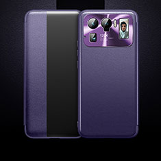 Handytasche Stand Schutzhülle Flip Leder Hülle für Xiaomi Mi 11 Ultra 5G Violett