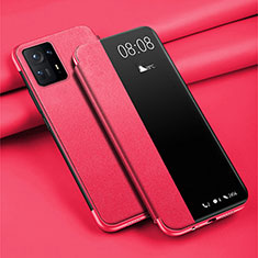 Handytasche Stand Schutzhülle Flip Leder Hülle für Xiaomi Mi Mix 4 5G Rot