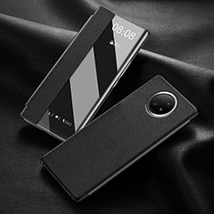 Handytasche Stand Schutzhülle Flip Leder Hülle für Xiaomi Redmi Note 9 5G Schwarz