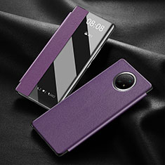 Handytasche Stand Schutzhülle Flip Leder Hülle für Xiaomi Redmi Note 9 5G Violett