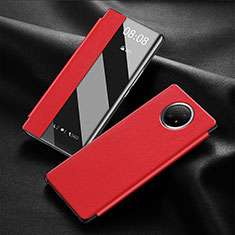 Handytasche Stand Schutzhülle Flip Leder Hülle für Xiaomi Redmi Note 9T 5G Rot