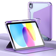 Handytasche Stand Schutzhülle Flip Leder Hülle H01 für Apple iPad 10.9 (2022) Violett