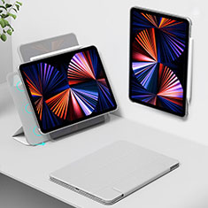 Handytasche Stand Schutzhülle Flip Leder Hülle H01 für Apple iPad Pro 12.9 (2020) Grau