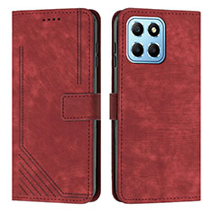 Handytasche Stand Schutzhülle Flip Leder Hülle H01X für Huawei Honor X6S Rot