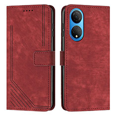 Handytasche Stand Schutzhülle Flip Leder Hülle H01X für Huawei Honor X7 Rot