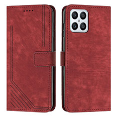 Handytasche Stand Schutzhülle Flip Leder Hülle H01X für Huawei Honor X8 4G Rot