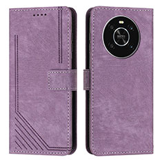 Handytasche Stand Schutzhülle Flip Leder Hülle H01X für Huawei Honor X9 4G Violett