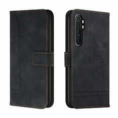 Handytasche Stand Schutzhülle Flip Leder Hülle H01X für Xiaomi Mi Note 10 Lite Schwarz