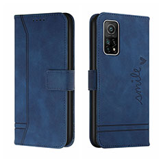 Handytasche Stand Schutzhülle Flip Leder Hülle H01X für Xiaomi Redmi K30S 5G Blau