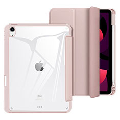 Handytasche Stand Schutzhülle Flip Leder Hülle H02 für Apple iPad Air 5 10.9 (2022) Rosegold