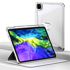 Handytasche Stand Schutzhülle Flip Leder Hülle H02 für Apple iPad Pro 11 (2020) Weiß