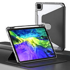 Handytasche Stand Schutzhülle Flip Leder Hülle H02 für Apple iPad Pro 11 (2021) Schwarz