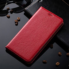 Handytasche Stand Schutzhülle Flip Leder Hülle H02P für Apple iPhone 11 Pro Max Rot