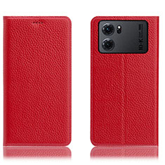 Handytasche Stand Schutzhülle Flip Leder Hülle H02P für Oppo K10 5G Rot