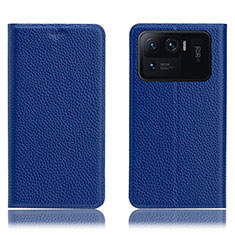 Handytasche Stand Schutzhülle Flip Leder Hülle H02P für Xiaomi Mi 11 Ultra 5G Blau