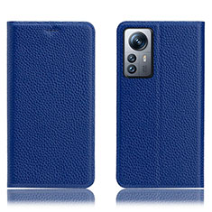 Handytasche Stand Schutzhülle Flip Leder Hülle H02P für Xiaomi Mi 12 5G Blau