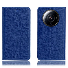 Handytasche Stand Schutzhülle Flip Leder Hülle H02P für Xiaomi Mi 12S Ultra 5G Blau