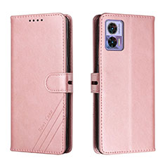 Handytasche Stand Schutzhülle Flip Leder Hülle H02X für Motorola Moto Edge 30 Neo 5G Rosegold