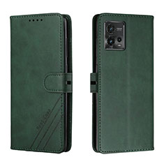 Handytasche Stand Schutzhülle Flip Leder Hülle H02X für Motorola Moto G72 Grün