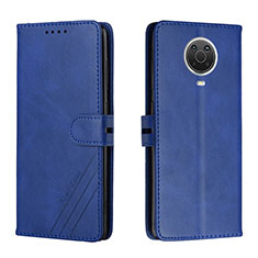 Handytasche Stand Schutzhülle Flip Leder Hülle H02X für Nokia G30 Blau