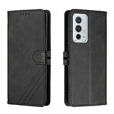 Handytasche Stand Schutzhülle Flip Leder Hülle H02X für OnePlus 9RT 5G Schwarz