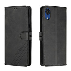 Handytasche Stand Schutzhülle Flip Leder Hülle H02X für Samsung Galaxy A03 Core Schwarz