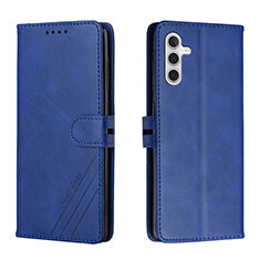 Handytasche Stand Schutzhülle Flip Leder Hülle H02X für Samsung Galaxy A04s Blau
