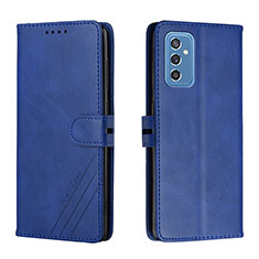 Handytasche Stand Schutzhülle Flip Leder Hülle H02X für Samsung Galaxy M52 5G Blau