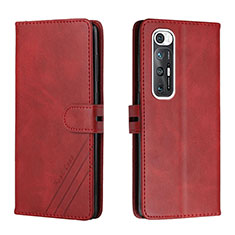 Handytasche Stand Schutzhülle Flip Leder Hülle H02X für Xiaomi Mi 10S 5G Rot