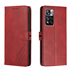 Handytasche Stand Schutzhülle Flip Leder Hülle H02X für Xiaomi Mi 11i 5G (2022) Rot