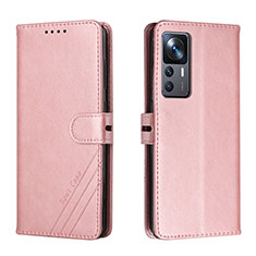 Handytasche Stand Schutzhülle Flip Leder Hülle H02X für Xiaomi Mi 12T 5G Rosegold