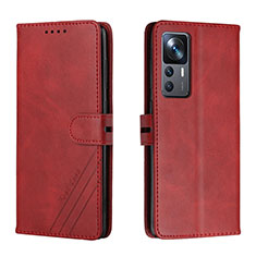 Handytasche Stand Schutzhülle Flip Leder Hülle H02X für Xiaomi Mi 12T 5G Rot