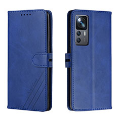 Handytasche Stand Schutzhülle Flip Leder Hülle H02X für Xiaomi Mi 12T Pro 5G Blau