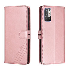 Handytasche Stand Schutzhülle Flip Leder Hülle H02X für Xiaomi POCO M3 Pro 5G Rosegold