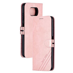 Handytasche Stand Schutzhülle Flip Leder Hülle H02X für Xiaomi Poco X3 Pro Rosegold