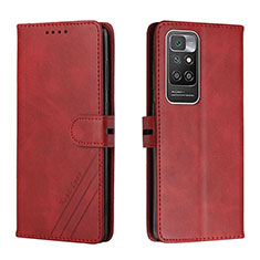 Handytasche Stand Schutzhülle Flip Leder Hülle H02X für Xiaomi Redmi 10 (2022) Rot