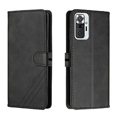 Handytasche Stand Schutzhülle Flip Leder Hülle H02X für Xiaomi Redmi Note 10 Pro 4G Schwarz