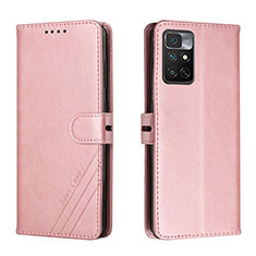 Handytasche Stand Schutzhülle Flip Leder Hülle H02X für Xiaomi Redmi Note 11 4G (2022) Rosegold