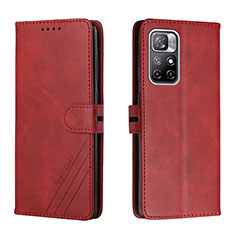 Handytasche Stand Schutzhülle Flip Leder Hülle H02X für Xiaomi Redmi Note 11 5G Rot