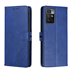 Handytasche Stand Schutzhülle Flip Leder Hülle H02X für Xiaomi Redmi Note 11S 4G Blau