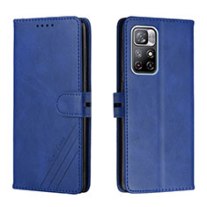 Handytasche Stand Schutzhülle Flip Leder Hülle H02X für Xiaomi Redmi Note 11S 5G Blau