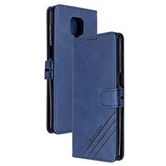 Handytasche Stand Schutzhülle Flip Leder Hülle H02X für Xiaomi Redmi Note 9 Pro Max Blau