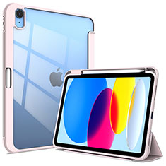 Handytasche Stand Schutzhülle Flip Leder Hülle H03 für Apple iPad 10.9 (2022) Rosegold