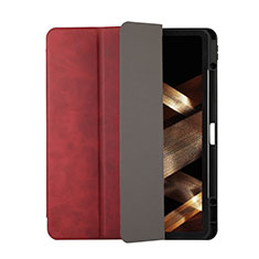 Handytasche Stand Schutzhülle Flip Leder Hülle H03 für Apple iPad Pro 12.9 (2021) Rot