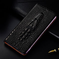 Handytasche Stand Schutzhülle Flip Leder Hülle H03P für Nokia 1.4 Schwarz