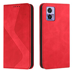 Handytasche Stand Schutzhülle Flip Leder Hülle H03X für Motorola Moto Edge 30 Neo 5G Rot