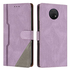 Handytasche Stand Schutzhülle Flip Leder Hülle H03X für Nokia G300 5G Violett