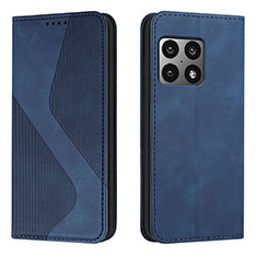 Handytasche Stand Schutzhülle Flip Leder Hülle H03X für OnePlus 10 Pro 5G Blau